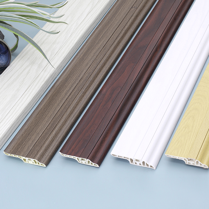 Fireproof PVC Skirting Profile Perfil de rodapé de PVC à prova de fogo