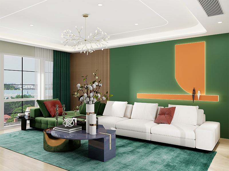 decora&ccedil;&atilde;o de interiores de painel de parede wpc