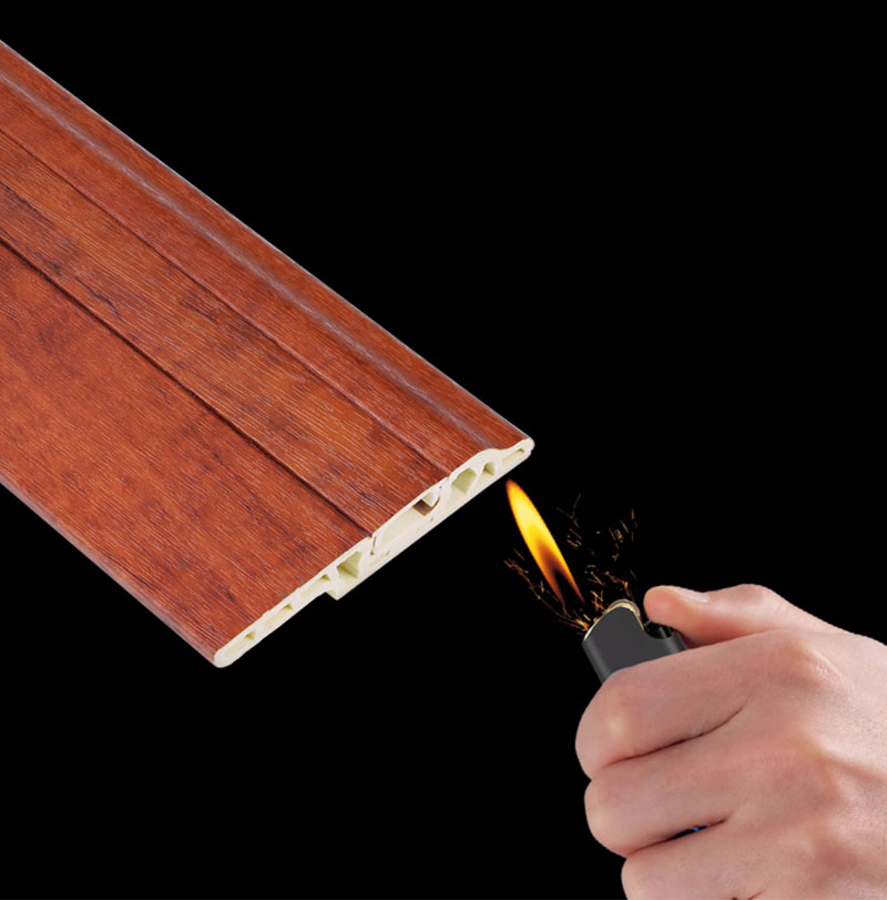 Rodap&eacute;s em PVC &agrave; prova de fogo