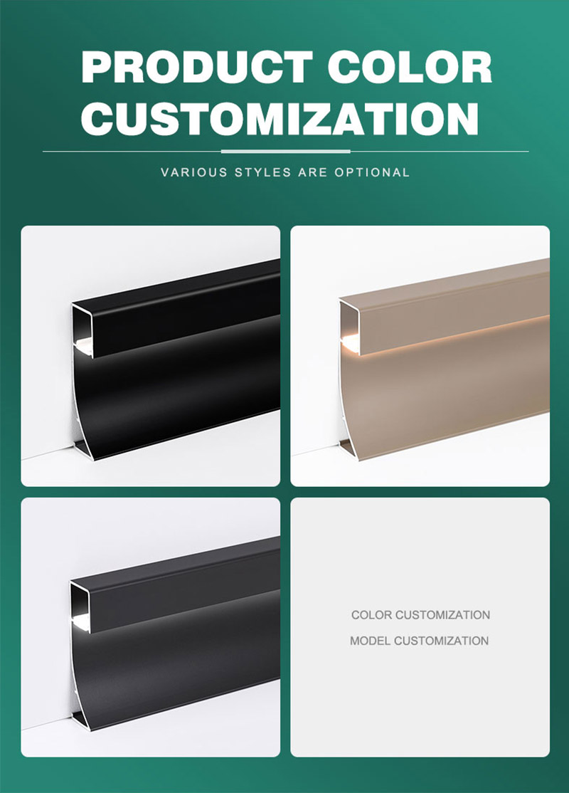 Rodap&eacute; de tira led de v&aacute;rias cores