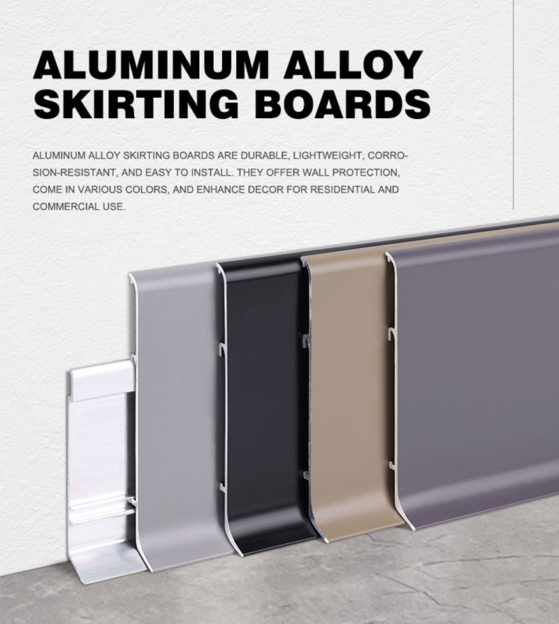 Rodap&eacute; de metal dur&aacute;vel 