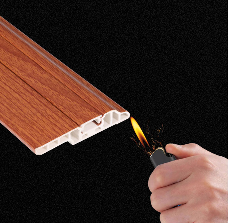 Rodap&eacute; de cozinha em PVC &agrave; prova de fogo