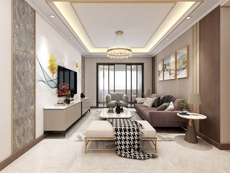 Cozinha luxuosa com rodap&eacute; em PVC