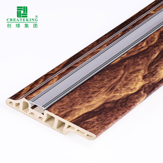 90*16mm PVC Lambs Língua Escondida Prego Rodapé