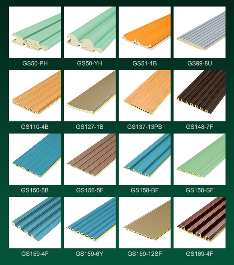 Painel canelado WPC personalizado