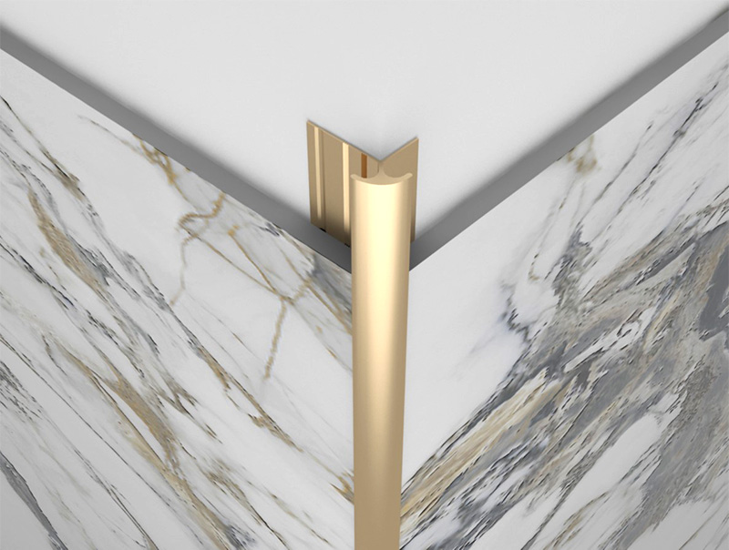 F&aacute;cil instala&ccedil;&atilde;o Acabamento de ladrilho de canto externo