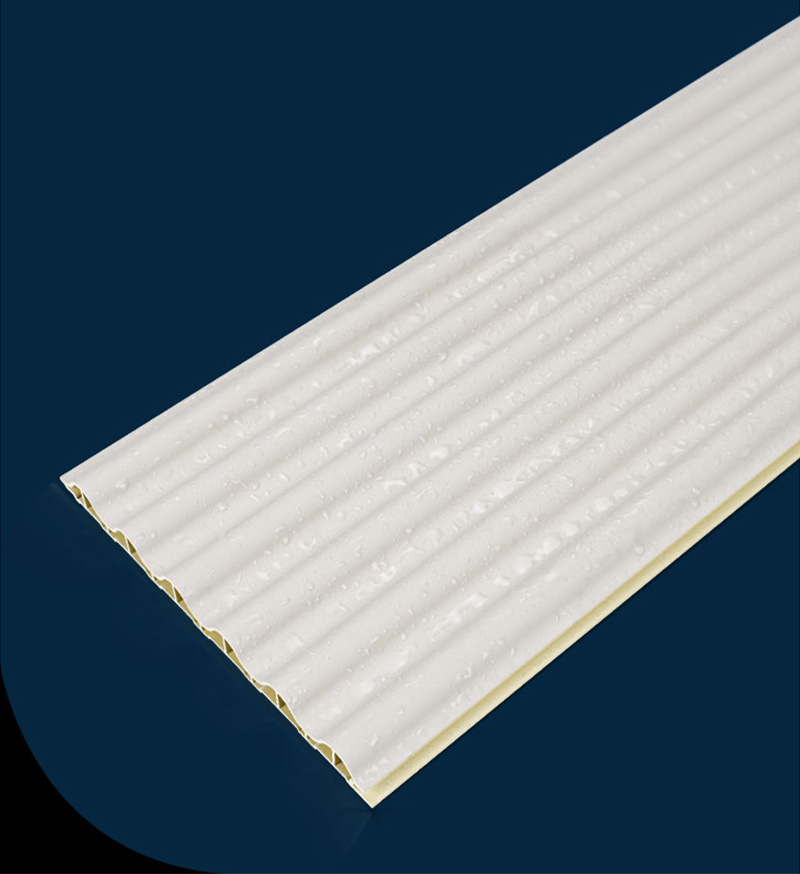 Pain&eacute;is de parede canelados dur&aacute;veis ​​em WPC