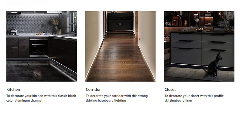 Rodap&eacute; LED personalizado