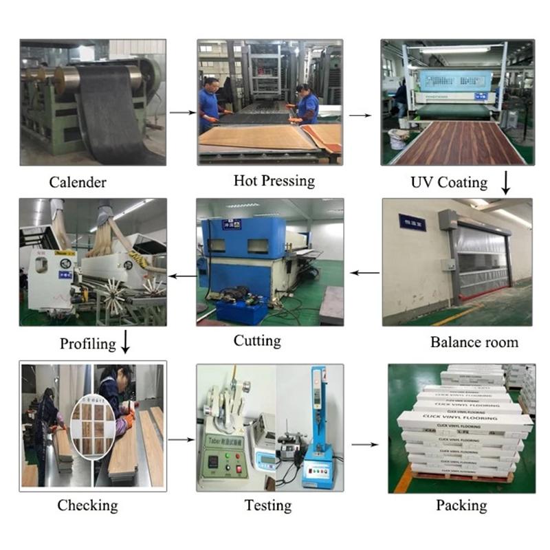 Pisos de vinil de PVC para interiores