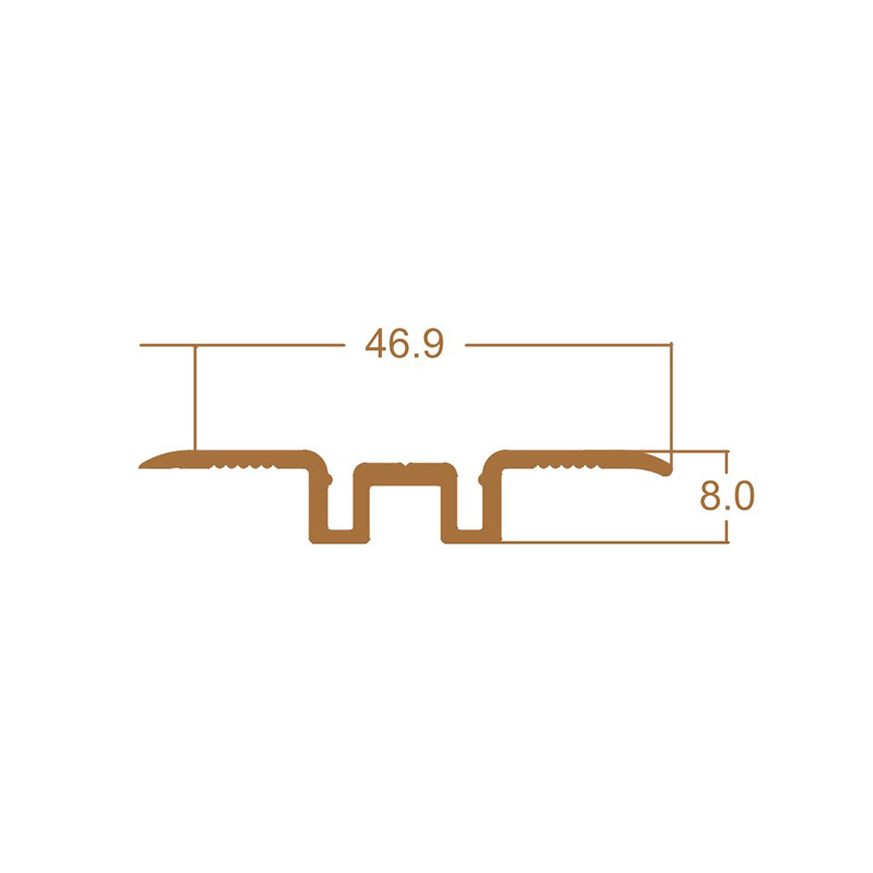 Tiras de transi&ccedil;&atilde;o de ladrilho de gr&atilde;o de madeira