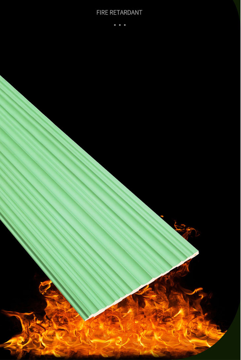 Painel WPC canelado &agrave; prova de fogo