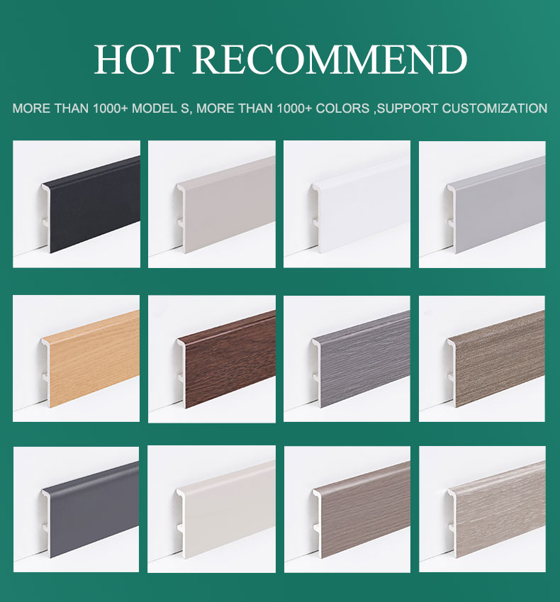 Rodap&eacute;s pretos personalizados