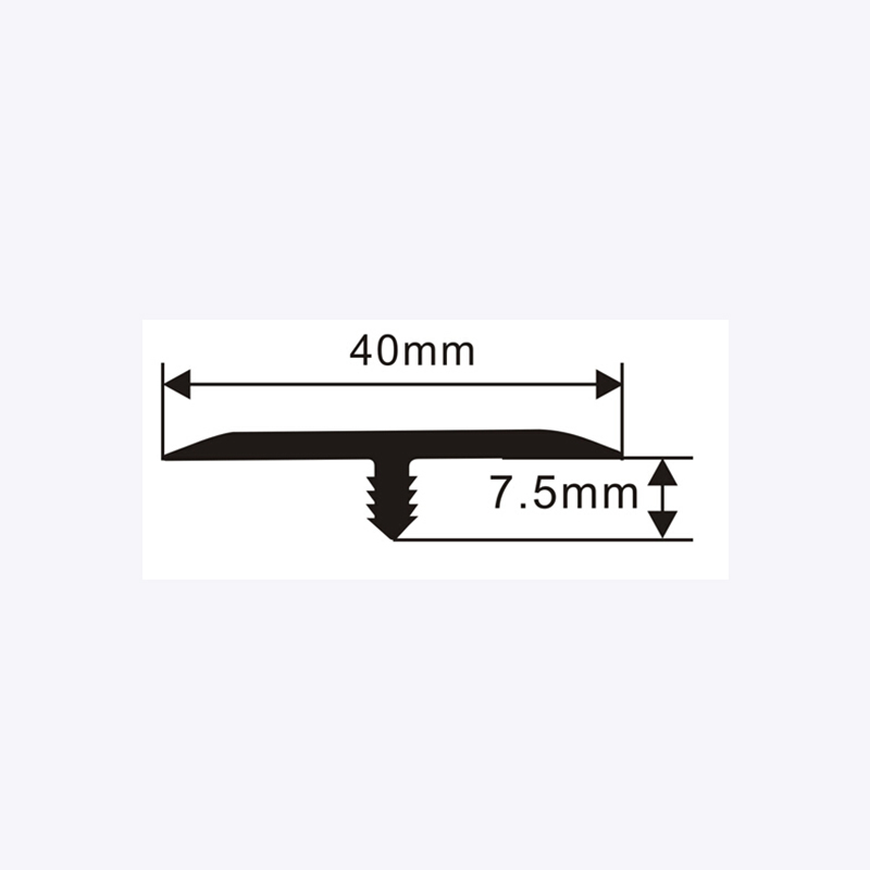 Faixa de transi&ccedil;&atilde;o de piso em forma de T personalizada