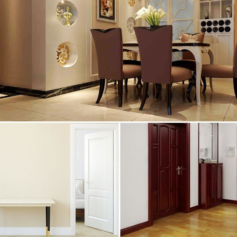 Rodap&eacute; de banheiro de gr&atilde;o de madeira