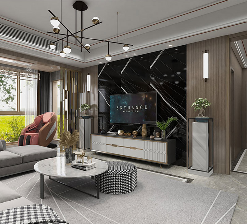 Pain&eacute;is de parede canelados em PVC