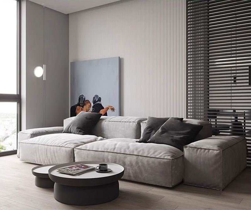 Painel canelado WPC &agrave; prova de umidade