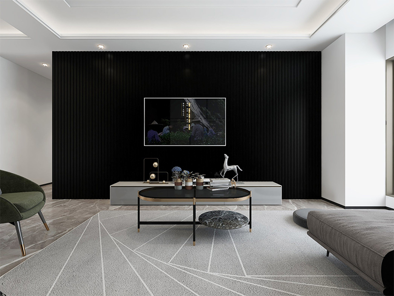 painel de parede de ripas