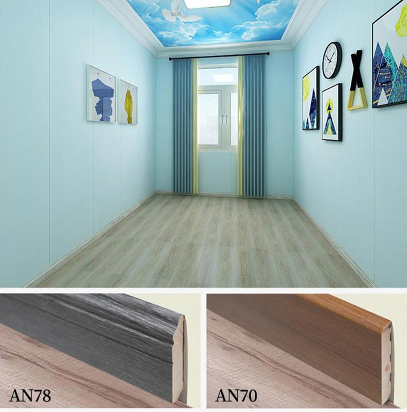 Rodap&eacute; de madeira maci&ccedil;a