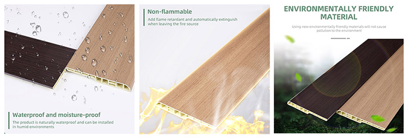 rodap&eacute; de l&aacute;pis de PVC de 100 * 12 mm