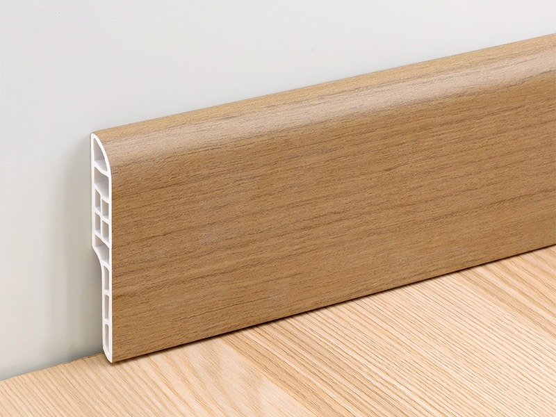 placa de rodap&eacute; Bullnose de 70*12mm SPC