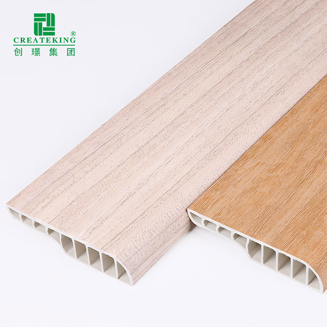 rodapé de lápis de PVC de 75 * 15 mm