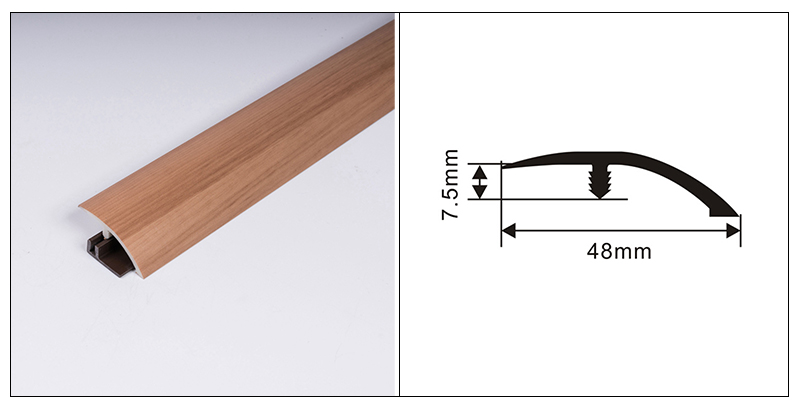 Redutor de piso de PVC de 48 * 7,5 mm