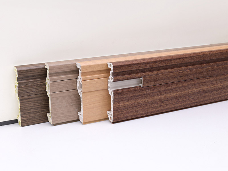 Placa de Kirting de pregos ocultos WPC de 75 * 14 mm