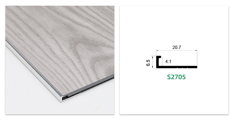 Acabamento de borda de piso de canal C