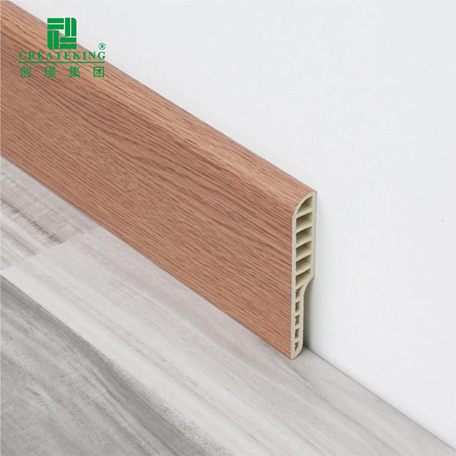 Rodapé de parede de PVC de alta qualidade para proteção de pé de parede de base de parede interior 