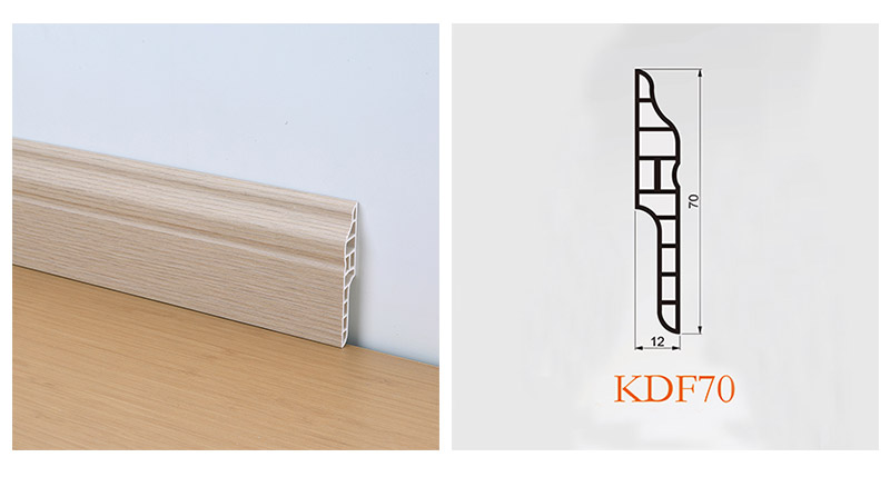 Rodap&eacute; de piso de PVC