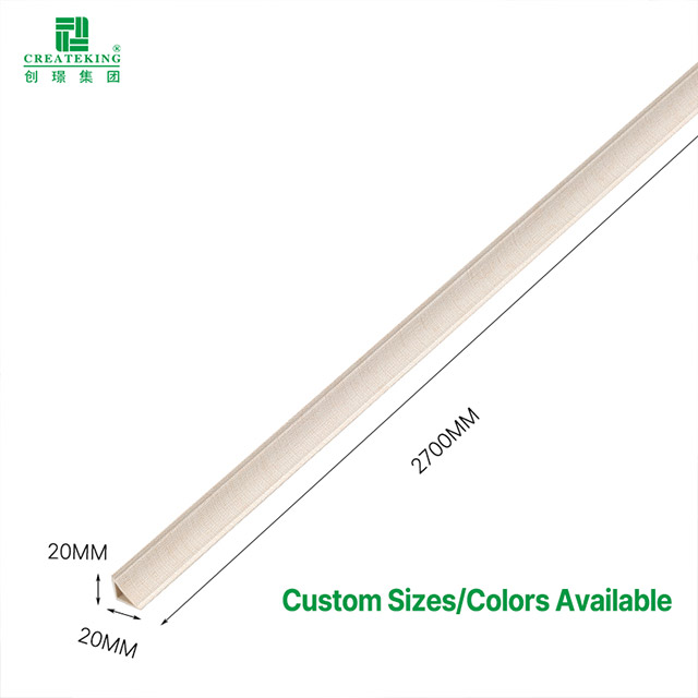 guarnições de borda de canto interno de PVC de 20 * 20 mm