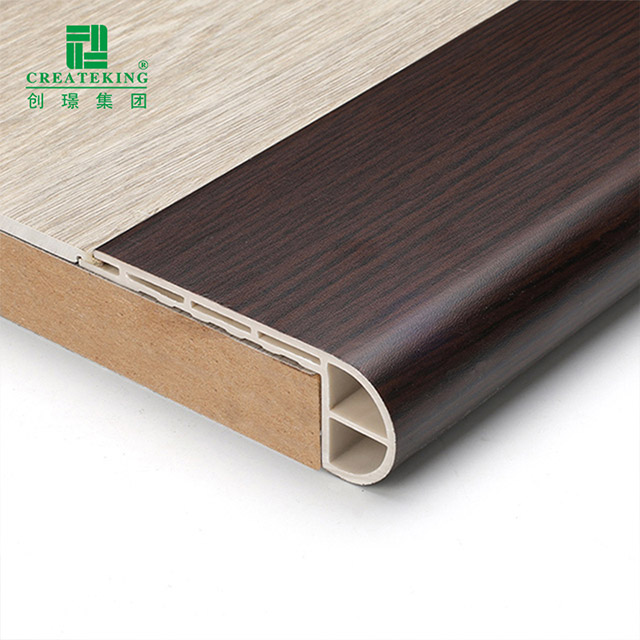 tiras de nariz de escada SPC de 75 * 25 mm