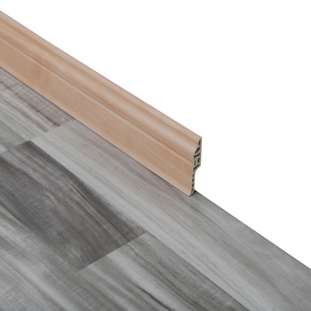 68 mm de altura à prova d'água Textura de madeira Piso de vinil PVC Rodapé-SDF68