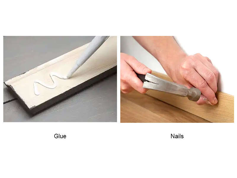 É melhor colar ou pregar rodapés?