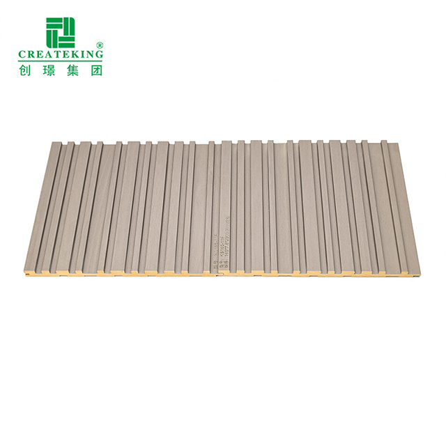 Painéis de parede canelados sólidos de PVC anti-mofo de 165 * 7,8 mm