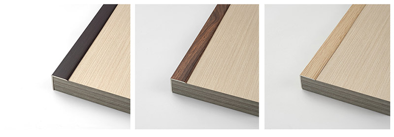 Tiras de borda de piso de madeira maci&ccedil;a em forma de PVC de 30 * 25 mm em PVC