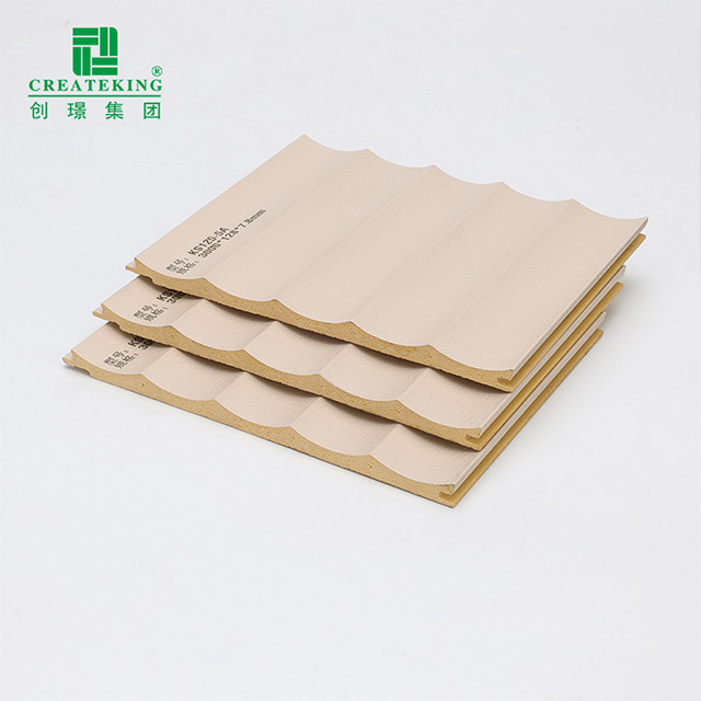 painéis de parede canelados côncavos de 128*7,8 mm