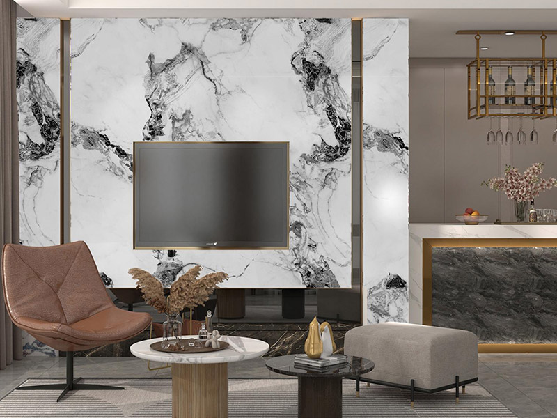 Folhas de m&aacute;rmore de PVC