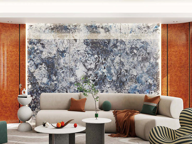 Pain&eacute;is de parede de m&aacute;rmore