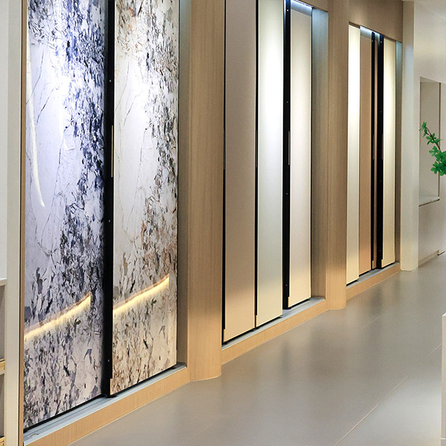 Painel interior de cristal de carbono