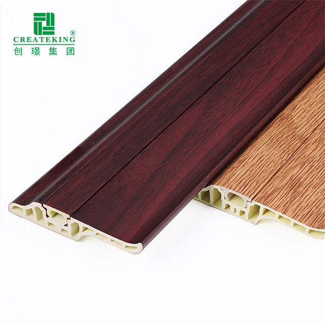 Rodapé de língua de cordeiro em PVC de 68 * 17 mm