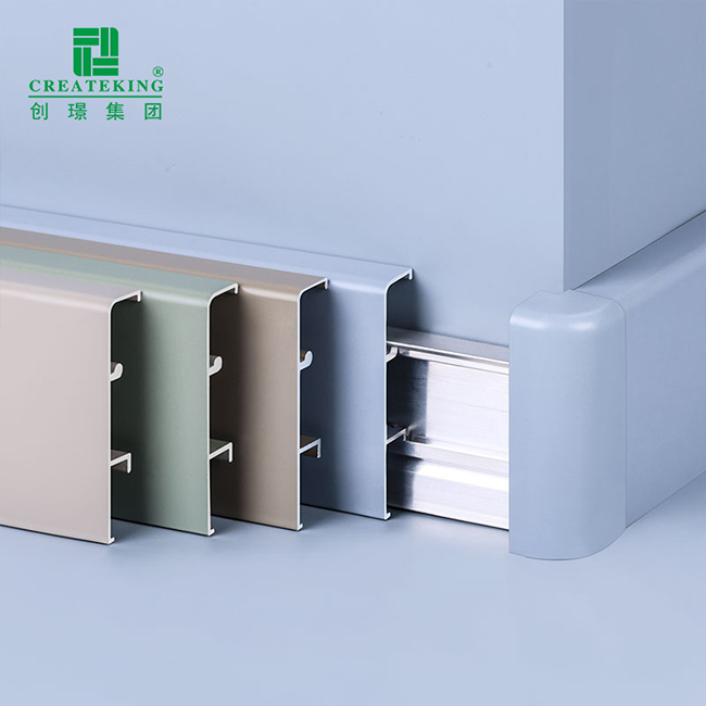 Fabricante da China Perfil de rodapé de alumínio de fácil manutenção OEM