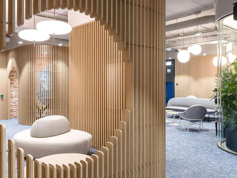 Como você estiliza uma parede de escritório?