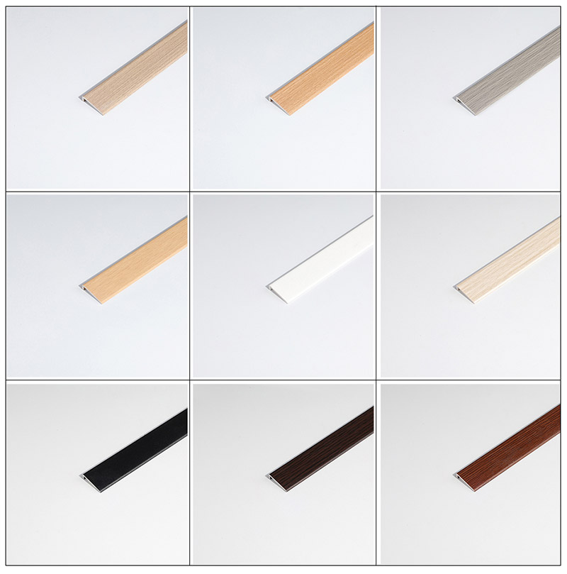 Perfis de borda de piso de PVC em forma de L de 20 * 4,5 mm