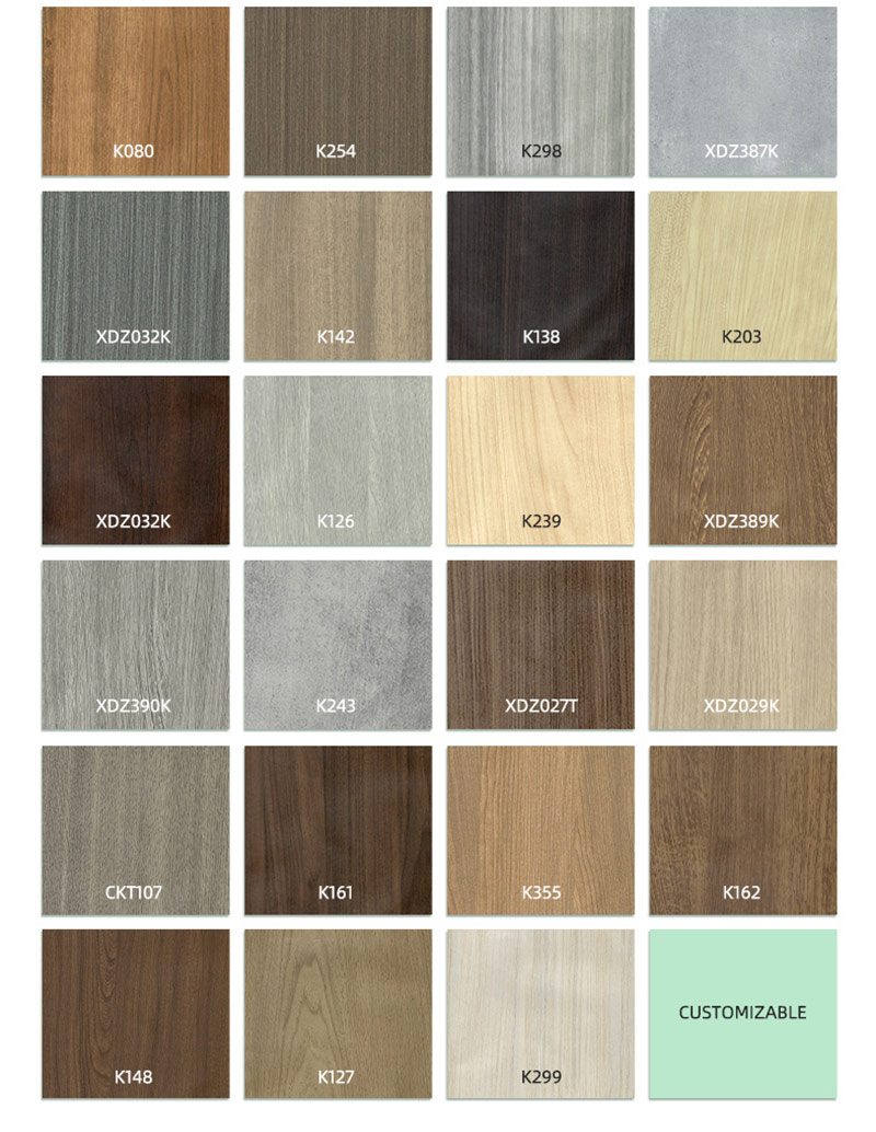 Op&ccedil;&otilde;es de cores do rodap&eacute; em PVC