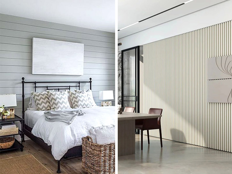 A diferença entre Shiplap e painéis de parede de PVC