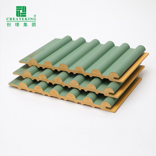 Painel de parede sólido semi-redondo externo de PVC de 156 * 12,8 mm