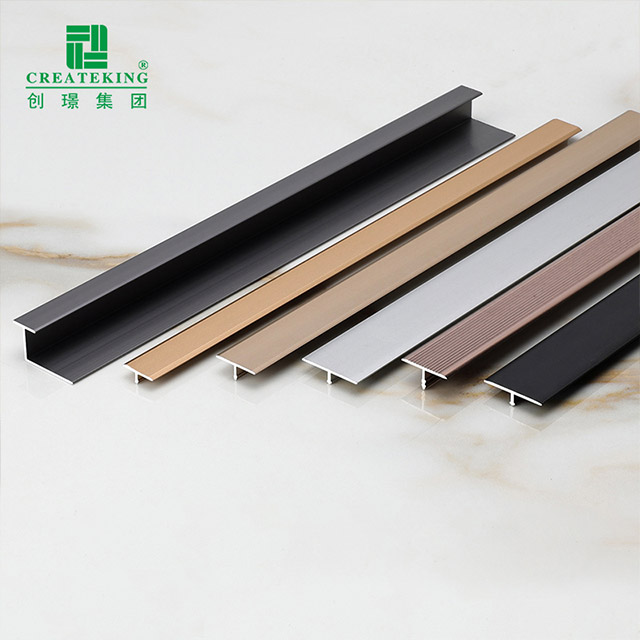 Acabamento de piso em liga de alumínio em forma de T de 25x5,9 mm