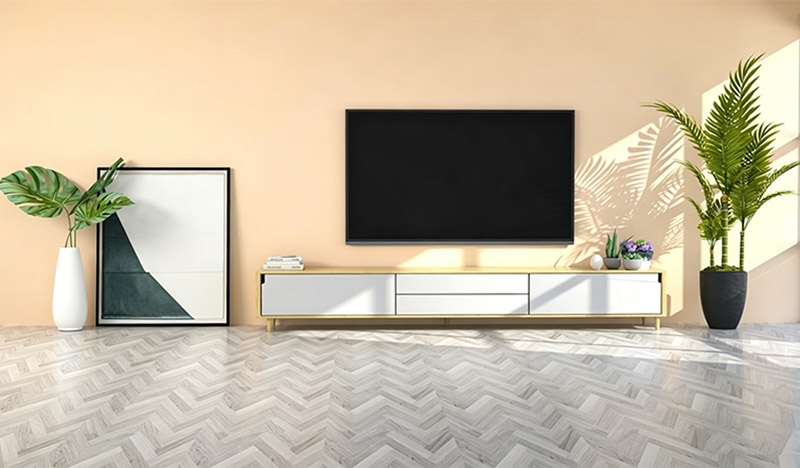 Id&eacute;ias de design de parede de fundo de TV