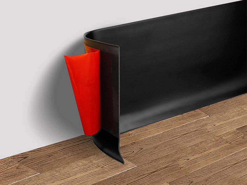 Rodap&eacute; de borracha